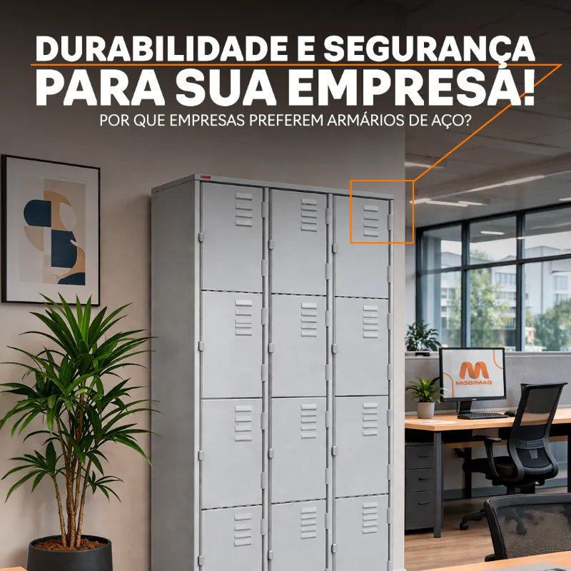 Armário de aço para escritório: por que empresas utilizam e quais são os benefícios